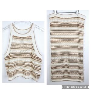Rachel Zoe 2-Piece Set Knit Tank Top and Skirt NWT